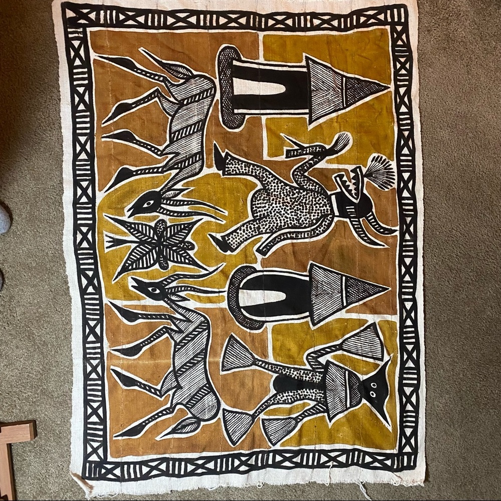 Handmade West African Mudcloth Tapestry
